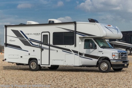 8-24 &lt;a href=&quot;http://www.mhsrv.com/coachmen-rv/&quot;&gt;&lt;img src=&quot;http://www.mhsrv.com/images/sold-coachmen.jpg&quot; width=&quot;383&quot; height=&quot;141&quot; border=&quot;0&quot;&gt;&lt;/a&gt; MSRP $136,933. The All-New 2022 Coachmen Freelander model 26DS for sale at Motor Home Specialist; the #1 volume selling motor home dealership in the world! Motor Home Specialist includes the CRV Comfort Ride Premier Package option which features SumoSpring Front Shock Absorbers, SuperSpring Rear Self-Adjusting Helper Spring, Chassis Electronic Stability Control, Dynamic Balanced Driveshaft System and Heavy Duty Front and Rear Stabilizer Bars. This incredibly well-appointed RV also features Coachmen’s Premier Package which includes certified &quot;Green&quot; construction, Azdel Onboard&#174; composite sidewall and cab-over construction, full aluminum-framed structures, molded front wrap, stainless steel wheel liners, solar panel connection port, LP quick connect, power patio awning w/ LED light strip, upgraded side-view mirrors, Onan generator w/ auto change over, Roto-Cast rear warehouse storage compartment, deluxe chassis package, metal running boards, exterior shower, black tank rinsing system, in-dash backup monitor/camera, large living room TV, residential bed length w/ upgraded mattress, USB charging stations throughout, LED ceiling lights, one-piece thermo-foil countertops, single child tether at the forward-facing dinette, Coachmen’s Even-Cool A/C ducting system, Winegard&#174; Air 360+ antenna, recessed 3-burner range w/ Oven, cab-over bunk ladder w/ child safety net, power roof vents with MaxxAir covers, roof A/C, and Travel Easy RV Roadside Assistance. Additional options include driver/passenger swivel seats, windshield cover, cockpit folding table, exterior camp kitchen table, dual A/Cs, dual batteries, Equalizer jacks, molded fiberglass front cap, an exterior entertainment center, Winegard Gateway WiFi booster and the Premier Plus Package with side-view cameras, gas &amp; electric water heater, convection oven, heated holding tanks, and heated remote side-view mirrors.  For more complete details on this unit and our entire inventory including brochures, window sticker, videos, photos, reviews &amp; testimonials as well as additional information about Motor Home Specialist and our manufacturers please visit us at MHSRV.com or call 800-335-6054. At Motor Home Specialist, we DO NOT charge any prep or orientation fees like you will find at other dealerships. All sale prices include a 200-point inspection, interior &amp; exterior wash, detail service and a fully automated high-pressure rain booth test and coach wash that is a standout service unlike that of any other in the industry. You will also receive a thorough coach orientation with an MHSRV technician, an RV Starter&#39;s kit, a night stay in our delivery park featuring landscaped and covered pads with full hook-ups and much more! Read Thousands upon Thousands of 5-Star Reviews at MHSRV.com and See What They Had to Say About Their Experience at Motor Home Specialist. WHY PAY MORE?... WHY SETTLE FOR LESS?