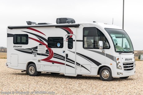 5-19-22 &lt;a href=&quot;http://www.mhsrv.com/thor-motor-coach/&quot;&gt;&lt;img src=&quot;http://www.mhsrv.com/images/sold-thor.jpg&quot; width=&quot;383&quot; height=&quot;141&quot; border=&quot;0&quot;&gt;&lt;/a&gt;  MSRP $142,224. New 2022 Thor Motor Coach Vegas RUV Model 24.1. This RV measures approximately 25 feet 6 inches in length and features a drop-down overhead loft, a slide-out and a bedroom TV. The Vegas also features the new Ford E-Series chassis with a 7.3L V-8 engine with 350HP and a six speed automatic transmission. This beautiful RV features the optional 100W solar charging system with power controller, Home Collection interior decor and heated holding tanks. The Vegas also boasts an impressive list of standard features including the Winegard Connect 2.0 WiFi, rotary battery disconnect switch, adjustable shelving bracketry, BM Pro Multiplex system, power privacy shade on windshield, tankless water heater, touchscreen radio that features navigation and back-up monitor, frameless windows, heated remote exterior mirrors with integrated sideview cameras, lateral power patio awning with integrated LED lighting and much more. For additional details on this unit and our entire inventory including brochures, window sticker, videos, photos, reviews &amp; testimonials as well as additional information about Motor Home Specialist and our manufacturers please visit us at MHSRV.com or call 800-335-6054. All sale prices include a multi-point inspection, interior &amp; exterior wash, detail service and a fully automated high-pressure rain booth test and coach wash that is a standout service unlike that of any other in the industry. You will also receive a thorough coach orientation with an MHSRV technician, a night stay in our delivery park featuring landscaped and covered pads with full hook-ups and much more! Read Thousands upon Thousands of 5-Star Reviews at MHSRV.com and see what they had to say about their experience at Motor Home Specialist. MHSRV.com or 800-335-6054 - Why Pay More? Why Settle for Less?