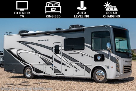 2/20/2024  &lt;a href=&quot;http://www.mhsrv.com/thor-motor-coach/&quot;&gt;&lt;img src=&quot;http://www.mhsrv.com/images/sold-thor.jpg&quot; width=&quot;383&quot; height=&quot;141&quot; border=&quot;0&quot;&gt;&lt;/a&gt;  MSRP $213,541. New 2023 Thor Motor Coach Hurricane 31C is approximately 32 feet and 10 inches in length with 2 slides, king size bed, exterior TV and automatic leveling jacks. This beautiful new motorhome also features the new Ford chassis with 7.3L PFI V-8, a 6-speed TorqShift&#174; automatic transmission, an updated instrument cluster, automatic headlights and a tilt/telescoping steering wheel.  Options include the beautiful partial paint exterior, solar charging system with controller and a single child safety tether. The Thor Motor Coach Hurricane RV also features tinted one piece windshield, multiple USB charging ports throughout, metal shelf brackets, backlit Firefly multiplex entry switch, Winegard ConnecT WiFi extender +4G,  heated and enclosed underbelly, black tank flush, LED ceiling lighting, bedroom TV, LED running and marker lights, power driver&#39;s seat, power overhead loft, power patio awning with LED lighting, night shades, flush covered glass stovetop, refrigerator, microwave, MAX PACK which includes a 22,000-lb Ford F53 chassis, 22.5&quot; tires, polished aluminum wheels and increased basement storage capacity, and much more. For additional details on this unit and our entire inventory including brochures, window sticker, videos, photos, reviews &amp; testimonials as well as additional information about Motor Home Specialist and our manufacturers please visit us at MHSRV.com or call 800-335-6054. At Motor Home Specialist, we DO NOT charge any prep or orientation fees like you will find at other dealerships. All sale prices include a 200-point inspection, interior &amp; exterior wash, detail service and a fully automated high-pressure rain booth test and coach wash that is a standout service unlike that of any other in the industry. You will also receive a thorough coach orientation with an MHSRV technician, a night stay in our delivery park featuring landscaped and covered pads with full hook-ups and much more! Read Thousands upon Thousands of 5-Star Reviews at MHSRV.com and See What They Had to Say About Their Experience at Motor Home Specialist. WHY PAY MORE? WHY SETTLE FOR LESS?