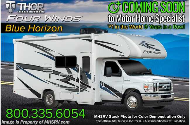 2023 Thor Motor Coach Four Winds 22B W/ Electric Stabilizers, Heated Mirrors, Upgraded A/C, Ext TV, Solar
