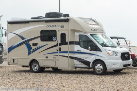 9-9 &lt;a href=&quot;http://www.mhsrv.com/thor-motor-coach/&quot;&gt;&lt;img src=&quot;http://www.mhsrv.com/images/sold-thor.jpg&quot; width=&quot;383&quot; height=&quot;141&quot; border=&quot;0&quot;&gt;&lt;/a&gt;  MSRP $144,623. All New 2022 Thor Compass RUV Model 23TW with a slide for sale at Motor Home Specialist; the #1 Volume Selling Motor Home Dealership in the World. New features include a 3.5L Ecoboost V6 engine with 306HP &amp; 400lb. of torque with all-wheel drive, 10-speed transmission, AutoTrac with roll stability control, hill start assist, lane departure warning system, pre-collision assist with emergency braking system, automatic high-beam headlights, rain sensing windshield wipers, and a 4KW Onan gas generator. Optional equipment includes the HD-Max colored sidewalls and graphics, upgraded Home Collection interior, 12V attic fan, and a high output A/C. You will also be pleased to find a host of standard appointments that include a tankless water heater, one-piece front cap with built in skylight featuring an electric shade, dash applique, swivel passenger chair, holding tanks with heat pads and so much more. For additional details on this unit and our entire inventory including brochures, window sticker, videos, photos, reviews &amp; testimonials as well as additional information about Motor Home Specialist and our manufacturers please visit us at MHSRV.com or call 800-335-6054. At Motor Home Specialist, we DO NOT charge any prep or orientation fees like you will find at other dealerships. All sale prices include a 200-point inspection, interior &amp; exterior wash, detail service and a fully automated high-pressure rain booth test and coach wash that is a standout service unlike that of any other in the industry. You will also receive a thorough coach orientation with an MHSRV technician, a night stay in our delivery park featuring landscaped and covered pads with full hook-ups and much more! Read Thousands upon Thousands of 5-Star Reviews at MHSRV.com and See What They Had to Say About Their Experience at Motor Home Specialist. WHY PAY MORE? WHY SETTLE FOR LESS?