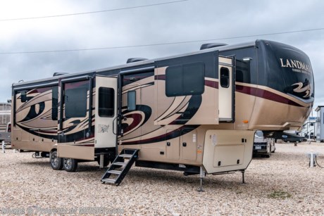 8/9/21 PICKED UP ***Consignment*** Used Heartland Fifth Wheel for sale – 2019 Heartland Landmark Lafayette Bath &amp; &#189; is approximately 42 feet and 8 inches in length with 5 slides and features aluminum wheels, automatic leveling system, 3 ducted A/Cs, Onan generator, electric/gas water heater, power patio awning, pass-thru storage , black tank rinsing system, water filtration system, 50Amp with power reel, exterior shower, exterior entertainment, inverter, dual-pane windows, fireplace, power roof vents, solar/black out shades, solid surface kitchen counters with sink covers, 3 burner range with oven, convection microwave, residential refrigerator with ice maker, glass shower door with seat, king bed, 4 flat screen TVs and much more. For additional information and photos please visit Motor Home Specialist at www.MHSRV.com or call 800-335-6054.