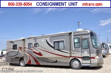 PICKED UP 9/16/11 - Used Tiffin RV for Sale - 2006 Tiffin Phaeton with 4 slides, model 40QDH: Only 36,059 miles! This RV is approximately 40&#39; in length and features a powerful 350 HP Caterpillar diesel engine, Freightliner raised rail chassis, inverter, Allison 6-speed automatic trans, 7.5KW Onan diesel generator on a manual slide, automatic leveling system, surround sound and (2) TVs. For complete details visit Motor Home Specialist at MHSRV .com or 800-335-6054: The #1 Volume Selling Motor Home Dealer in Texas.