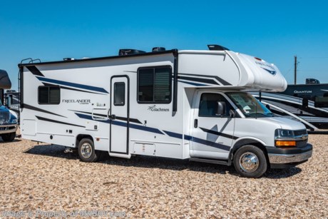 12/8/22 &lt;a href=&quot;http://www.mhsrv.com/coachmen-rv/&quot;&gt;&lt;img src=&quot;http://www.mhsrv.com/images/sold-coachmen.jpg&quot; width=&quot;383&quot; height=&quot;141&quot; border=&quot;0&quot;&gt;&lt;/a&gt;  MSRP $108,414. New 2023 Coachmen Freelander Model 27QB for sale at Motor Home Specialist; the #1 volume selling motor home dealership in the world! This Class C RV is approximately 30 feet in length featuring spacious living, dining, kitchen, bath, and multiple sleeping areas making the 27QB and family favorite at MHSRV for years!  Options include a the Explorer package as well as the upgraded A/C. For more details on this unit and our entire inventory including brochures, window stickers, videos, photos, reviews &amp; testimonials as well as additional information about Motor Home Specialist and our manufacturers please visit us at MHSRV.com or call 800-335-6054. At Motor Home Specialist, we DO NOT charge any prep or orientation fees as you will find at other dealerships. All sale prices include a 200-point inspection, interior &amp; exterior wash, detail service, and a fully automated high-pressure rain booth test and coach wash that is a standout service unlike that of any other in the industry. You will also receive a thorough coach orientation with an MHSRV technician, a night stay in our delivery park featuring landscaped and covered pads with full hook-ups, and much more! Read Thousands upon Thousands of 5-Star Reviews at MHSRV.com and See What They Had to Say About Their Experience at Motor Home Specialist. WHY PAY MORE?... WHY SETTLE FOR LESS?