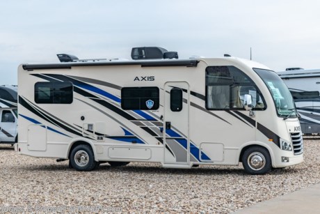 1-25 &lt;a href=&quot;http://www.mhsrv.com/thor-motor-coach/&quot;&gt;&lt;img src=&quot;http://www.mhsrv.com/images/sold-thor.jpg&quot; width=&quot;383&quot; height=&quot;141&quot; border=&quot;0&quot;&gt;&lt;/a&gt;  MSRP $142,749. New 2022 Thor Motor Coach Axis RUV Model 24.1. This RV measures approximately 25 feet 6 inches in length and features a Ford E-Series chassis with a 7.3L V-8 engine with 350HP, a six speed automatic transmission, a drop-down overhead loft, slide-out and a bedroom TV. This beautiful RV features the optional upgraded Home Collection interior, 100W solar charging system with power controller and heated holding tanks. The Axis also boasts an impressive list of standard features including the Winegard Connect 2.0 WiFi, rotary battery disconnect switch, adjustable shelving bracketry, BM Pro Multiplex system, power privacy shade on windshield, touchscreen radio that features navigation and back-up monitor, frameless windows, heated remote exterior mirrors with integrated sideview cameras, lateral power patio awning with integrated LED lighting and much more. For additional details on this unit and our entire inventory including brochures, window sticker, videos, photos, reviews &amp; testimonials as well as additional information about Motor Home Specialist and our manufacturers please visit us at MHSRV.com or call 800-335-6054. At Motor Home Specialist, we DO NOT charge any prep or orientation fees like you will find at other dealerships. All sale prices include a 200-point inspection, interior &amp; exterior wash, detail service and a fully automated high-pressure rain booth test and coach wash that is a standout service unlike that of any other in the industry. You will also receive a thorough coach orientation with an MHSRV technician, a night stay in our delivery park featuring landscaped and covered pads with full hook-ups and much more! Read Thousands upon Thousands of 5-Star Reviews at MHSRV.com and See What They Had to Say About Their Experience at Motor Home Specialist. WHY PAY MORE? WHY SETTLE FOR LESS?
