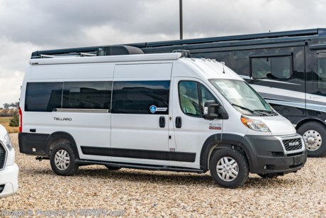 9-9 &lt;a href=&quot;http://www.mhsrv.com/thor-motor-coach/&quot;&gt;&lt;img src=&quot;http://www.mhsrv.com/images/sold-thor.jpg&quot; width=&quot;383&quot; height=&quot;141&quot; border=&quot;0&quot;&gt;&lt;/a&gt;  New 2022 Thor Motor Coach Tellaro is powered by the RAM&#174; Promaster 3500 XT window van chassis, brought to life by a 3.6 liter V-6 with 280 horsepower and 260 lb-ft. of torque and is approximately 20 feet 11 inches in length. The Tellaro was made for the outdoor adventure with the bike racks able to fit two adult bikes &amp; easily fold up out of the way, and patio awning with reinforced leg supports. This amazing new motor home also includes sliding screen door at entry way, multi-media touchscreen dash radio, back-up monitor, leatherette swivel captain’s chairs, keyless entry system, aluminum wheels, euro-style cabinet doors, premium window shades, living area TV with outdoor viewing capability, WiFi 4G Winegard Connect, Rapid Camp multiplex control system, solar panel with solar charge controller, holding tanks with heat pads and so much more. MSRP $122,990. For additional details on this unit and our entire inventory including brochures, window sticker, videos, photos, reviews &amp; testimonials as well as additional information about Motor Home Specialist and our manufacturers please visit us at MHSRV.com or call 800-335-6054. At Motor Home Specialist, we DO NOT charge any prep or orientation fees like you will find at other dealerships. All sale prices include a 200-point inspection, interior &amp; exterior wash, detail service and a fully automated high-pressure rain booth test and coach wash that is a standout service unlike that of any other in the industry. You will also receive a thorough coach orientation with an MHSRV technician, a night stay in our delivery park featuring landscaped and covered pads with full hook-ups and much more! Read Thousands upon Thousands of 5-Star Reviews at MHSRV.com and See What They Had to Say About Their Experience at Motor Home Specialist. WHY PAY MORE? WHY SETTLE FOR LESS?