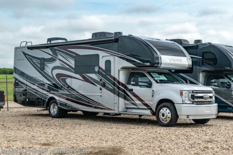 3-16 &lt;a href=&quot;http://www.mhsrv.com/thor-motor-coach/&quot;&gt;&lt;img src=&quot;http://www.mhsrv.com/images/sold-thor.jpg&quot; width=&quot;383&quot; height=&quot;141&quot; border=&quot;0&quot;&gt;&lt;/a&gt;  MSRP $295,298. New 2023 Thor Motor Coach Omni SV34 Super C is approximately 35 feet 6 inches in length with a full wall slide and is powered by the Ford&#174; 6.7L Power Stroke&#174; V8 turbo diesel engine with 330HP, 825 lb.-ft. torque and 10 speed transmission with selectable drive modes including Tow/Haul, Eco, Deep Sand/Snow. Also includes a SYNC 3 Enhanced Voice Recognition Communications and Entertainment System, 8&quot; Color LCD touchscreen with swiping capability, 911 assist, AppLink and smart-charging USB ports and navigation. This beautiful RV also features the optional Solar Panel Plus Package. The Omni Super C also features a 3 camera monitoring system, aluminum wheels, automatic leveling jacks, power patio awning with LED lighting, frameless windows, keyless entry, residential refrigerator, large OTR convection microwave, solid surface kitchen counter top, ball bearing drawer guides, king size bed, large TV in living area, exterior entertainment center with sound bar, 6KW Onan diesel generator with automatic generator start, multiplex wiring control system, tankless water heater, 1800-watt inverter and much more. For additional details on this unit and our entire inventory including brochures, window sticker, videos, photos, reviews &amp; testimonials as well as additional information about Motor Home Specialist and our manufacturers please visit us at MHSRV.com or call 800-335-6054. At Motor Home Specialist, we DO NOT charge any prep or orientation fees like you will find at other dealerships. All sale prices include a 200-point inspection, interior &amp; exterior wash, detail service and a fully automated high-pressure rain booth test and coach wash that is a standout service unlike that of any other in the industry. You will also receive a thorough coach orientation with an MHSRV technician, a night stay in our delivery park featuring landscaped and covered pads with full hook-ups and much more! Read Thousands upon Thousands of 5-Star Reviews at MHSRV.com and See What They Had to Say About Their Experience at Motor Home Specialist. WHY PAY MORE? WHY SETTLE FOR LESS?
