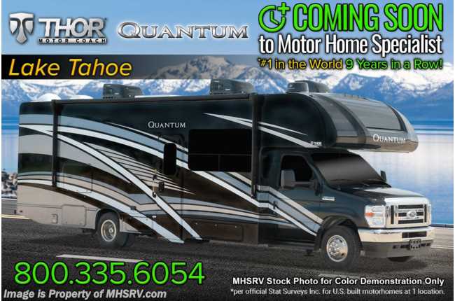 2023 Thor Motor Coach Quantum KW29 W/ Theater Seats, Dual A/Cs, King Size Bed, Solar, W/D Prep &amp; Luxury Collection