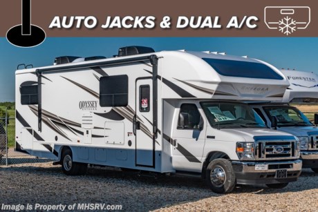 MSRP $168,367. New 2023 Entegra Odyssey 31F Luxury Class C RV. The Odyssey features a one-piece seamless fiberglass roof, front and rear stabilizer bars, Hellwig Helper springs, and the all-new Ford&#174; V8 and E-450 chassis. You will also love the Entegra Coach Odyssey&#39;s amazing molded front fiberglass cap that distinguishes this class C from any other on the market today. The distinctive design also enables the front cab-over to feature a huge built-in skylight with power shade. Just push a button and let Mother Nature light up the beautiful interior d&#233;cor and gaze at the stars at the end of a fun-filled day. Options include sun folding window shade, automatic leveling jacks, bedroom TV, dual A/C, solar panel with dual controller &amp; second battery as well as the Customer Value Package. For additional details on this unit and our entire inventory including brochures, window sticker, videos, photos, reviews &amp; testimonials as well as additional information about Motor Home Specialist and our manufacturers please visit us at MHSRV.com or call 800-335-6054. At Motor Home Specialist, we DO NOT charge any prep or orientation fees like you will find at other dealerships. All sale prices include a 200-point inspection, interior &amp; exterior wash, detail service and a fully automated high-pressure rain booth test and coach wash that is a standout service unlike that of any other in the industry. You will also receive a thorough coach orientation with an MHSRV technician, a night stay in our delivery park featuring landscaped and covered pads with full hook-ups and much more! Read Thousands upon Thousands of 5-Star Reviews at MHSRV.com and See What They Had to Say About Their Experience at Motor Home Specialist. WHY PAY MORE? WHY SETTLE FOR LESS?