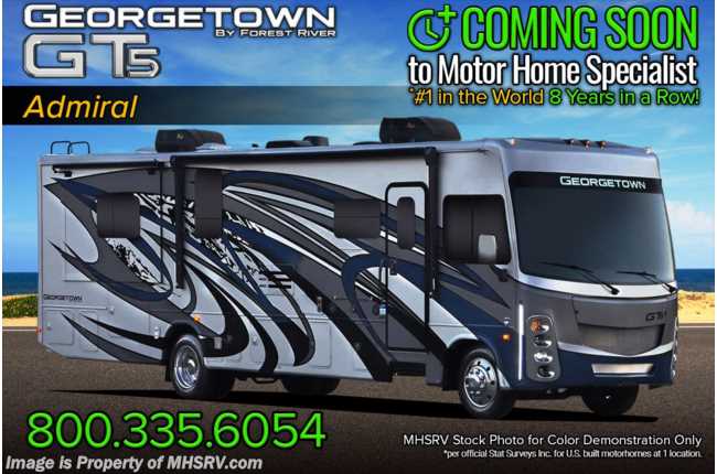 2022 Forest River Georgetown GT5 31L5 W/Massive Recliners, Upgraded Gen, Washer/Dryer, Dual Pane, King Size Bed