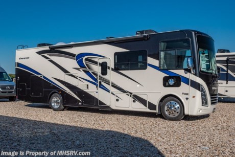 7-1-23 &lt;a href=&quot;http://www.mhsrv.com/thor-motor-coach/&quot;&gt;&lt;img src=&quot;http://www.mhsrv.com/images/sold-thor.jpg&quot; width=&quot;383&quot; height=&quot;141&quot; border=&quot;0&quot;&gt;&lt;/a&gt;  MSRP $217,134. New 2023 Thor Motor Coach Windsport 34J is approximately 35 feet 7 inches in length with a driver&#39;s side full-wall slide, king size bed, exterior TV, and automatic leveling jacks. This beautiful new motorhome also features the new Ford chassis with 7.3L PFI V-8, a 6-speed TorqShift&#174; automatic transmission, an updated instrument cluster, automatic headlights and a tilt/telescoping steering wheel. Options include the Coastline Grey wood, and solar with power controller. The Thor Motor Coach Windsport RV also features tinted one piece windshield, multiple USB charging ports throughout, metal shelf brackets, backlit Firefly multiplex entry switch, Winegard ConnecT WiFi extender +4G,  heated and enclosed underbelly, black tank flush, LED ceiling lighting, bedroom TV, LED running and marker lights, power driver&#39;s seat, power overhead loft, power patio awning with LED lighting, night shades, flush covered glass stovetop, refrigerator, microwave, MAX PACK which upgrades the chassis to a 22,000-lb Ford F53, 235/80R 22.5&quot; tires, polished aluminum wheels and increased basement storage capacity, and much more. For additional details on this unit and our entire inventory including brochures, window sticker, videos, photos, reviews &amp; testimonials as well as additional information about Motor Home Specialist and our manufacturers please visit us at MHSRV.com or call 800-335-6054. At Motor Home Specialist, we DO NOT charge any prep or orientation fees like you will find at other dealerships. All sale prices include a 200-point inspection, interior &amp; exterior wash, detail service and a fully automated high-pressure rain booth test and coach wash that is a standout service unlike that of any other in the industry. You will also receive a thorough coach orientation with an MHSRV technician, a night stay in our delivery park featuring landscaped and covered pads with full hook-ups and much more! Read Thousands upon Thousands of 5-Star Reviews at MHSRV.com and See What They Had to Say About Their Experience at Motor Home Specialist. WHY PAY MORE? WHY SETTLE FOR LESS?