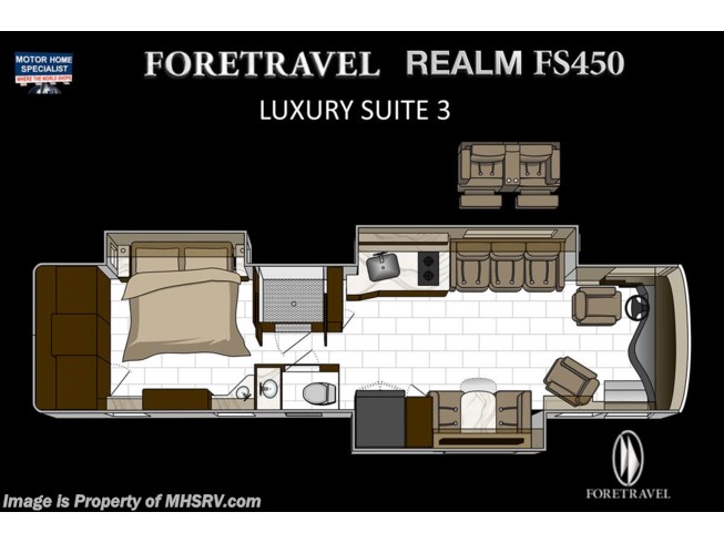 2022 Realm FS450 Luxury Suite  (LS3) W/ Theater Seat by Foretravel from Motor Home Specialist in Alvarado, Texas