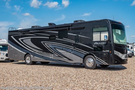 11-13 &lt;a href=&quot;http://www.mhsrv.com/thor-motor-coach/&quot;&gt;&lt;img src=&quot;http://www.mhsrv.com/images/sold-thor.jpg&quot; width=&quot;383&quot; height=&quot;141&quot; border=&quot;0&quot;&gt;&lt;/a&gt; MSRP $374,385. The New 2023 Thor Motor Coach Palazzo Diesel Pusher Model 37.5 Bath &amp; 1/2 features theater seats, a power drop down loft, 100-watt solar charging system, 340 HP Cummins diesel engine with 700 lbs. of torque and a Freightliner XC chassis. This RV also includes the Studio Collection package! Standard features include bluetooth soundbar &amp; large LED Tv in the exterior entertainment center, induction cooktop, touchscreen multiplex control system with smartphone app, Winegard ConnecT 2.0 4G/Wi-Fi system, 360 Siphon Vent cap and metal adjustable shelving hardware throughout. The Palazzo also features a Carefree Latitude legless awning with Fixguard weather wrap, invisible front paint protection &amp; front electric drop-down overhead loft, 6,000 Onan diesel generator with AGS, solid surface counters, power driver&#39;s seat, inverter, residential refrigerator, solid surface countertops, (2) ducted roof A/C units, 3-camera monitoring system, one piece windshield, fiberglass storage compartments, fully automatic hydraulic leveling system, automatic entry step and much more. For additional details on this unit and our entire inventory including brochures, window sticker, videos, photos, reviews &amp; testimonials as well as additional information about Motor Home Specialist and our manufacturers please visit us at MHSRV.com or call 800-335-6054. At Motor Home Specialist, we DO NOT charge any prep or orientation fees like you will find at other dealerships. All sale prices include a 200-point inspection, interior &amp; exterior wash, detail service and a fully automated high-pressure rain booth test and coach wash that is a standout service unlike that of any other in the industry. You will also receive a thorough coach orientation with an MHSRV technician, a night stay in our delivery park featuring landscaped and covered pads with full hook-ups and much more! Read Thousands upon Thousands of 5-Star Reviews at MHSRV.com and See What They Had to Say About Their Experience at Motor Home Specialist. WHY PAY MORE? WHY SETTLE FOR LESS?