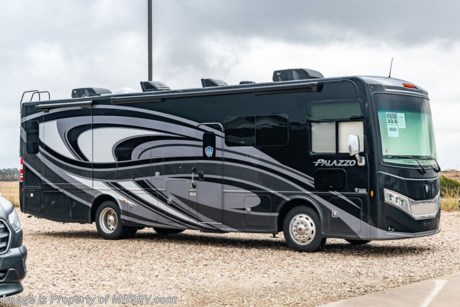 1/4/22  &lt;a href=&quot;http://www.mhsrv.com/thor-motor-coach/&quot;&gt;&lt;img src=&quot;http://www.mhsrv.com/images/sold-thor.jpg&quot; width=&quot;383&quot; height=&quot;141&quot; border=&quot;0&quot;&gt;&lt;/a&gt;  MSRP $298,275. The New 2022 Thor Motor Coach Palazzo Diesel Pusher Model 33.5 Bunk House features a power drop down loft, 100-watt solar charging system, 300 HP Cummins diesel engine with 660 lbs. of torque and a Freightliner XC chassis. Standard features include bluetooth soundbar &amp; large LED Tv in the exterior entertainment center, induction cooktop, touchscreen multiplex control system with smartphone app, Winegard ConnecT 2.0 4G/Wi-Fi system, 360 Siphon Vent cap and metal adjustable shelving hardware throughout. The Palazzo also features a Carefree Latitude legless awning with Fixguard weather wrap, invisible front paint protection &amp; front electric drop-down overhead loft, Onan diesel generator with AGS, solid surface counters, power driver&#39;s seat, inverter, residential refrigerator, solid surface countertops, (2) ducted roof A/C units, 3-camera monitoring system, one piece windshield, fiberglass storage compartments, fully automatic hydraulic leveling system, automatic entry step and much more. For more complete details on this unit and our entire inventory including brochures, window sticker, videos, photos, reviews &amp; testimonials as well as additional information about Motor Home Specialist and our manufacturers please visit us at MHSRV.com or call 800-335-6054. At Motor Home Specialist, we DO NOT charge any prep or orientation fees like you will find at other dealerships. All sale prices include a 200-point inspection, interior &amp; exterior wash, detail service and a fully automated high-pressure rain booth test and coach wash that is a standout service unlike that of any other in the industry. You will also receive a thorough coach orientation with an MHSRV technician, an RV Starter&#39;s kit, a night stay in our delivery park featuring landscaped and covered pads with full hook-ups and much more! Read Thousands upon Thousands of 5-Star Reviews at MHSRV.com and See What They Had to Say About Their Experience at Motor Home Specialist. WHY PAY MORE?... WHY SETTLE FOR LESS?