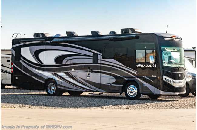 2022 Thor Motor Coach Palazzo 33.5 Bunk House Diesel Pusher W/ Pwr OH Loft, WiFi, 3 Camera Monitoring