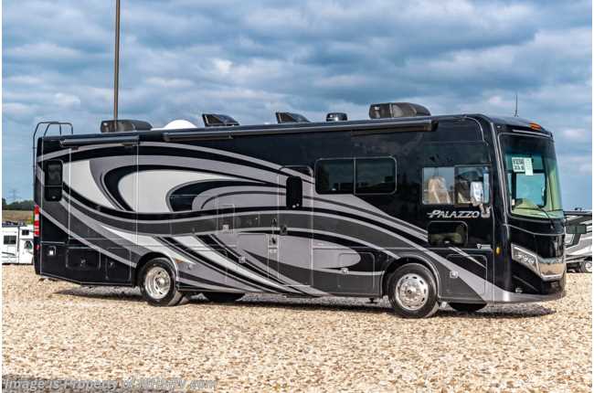 2022 Thor Motor Coach Palazzo 33.6 Diesel Pusher W/ Pwr OH Loft, Theater Seats, 3 Cameras, Solar and Wifi