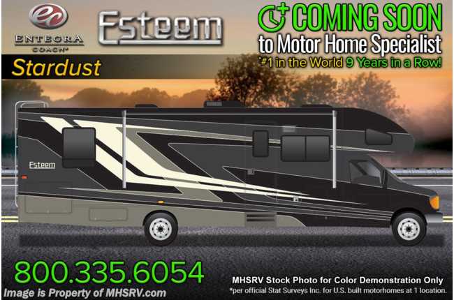 2023 Entegra Coach Esteem 31F Bunk Model W/ Aluminum Rims, Upgraded Refrigerator, 2 A/Cs &amp; Customer Value Pkg