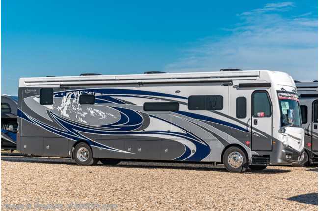 2022 Fleetwood Discovery LXE 40M Bath &amp; 1/2 W/ Theater Seats, Window Awning Pkg, Satellite, Blind Spot Detection &amp; King Bed
