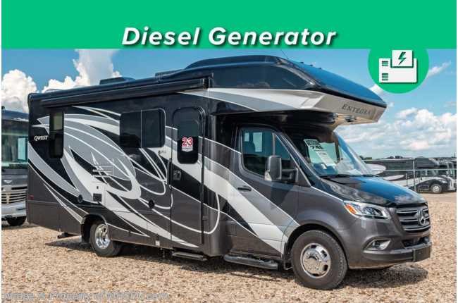 2022 Entegra Coach Qwest 24L Sprinter Diesel W/ Customer Value Pkg., Diesel Gen, Auto Leveling &amp; More!