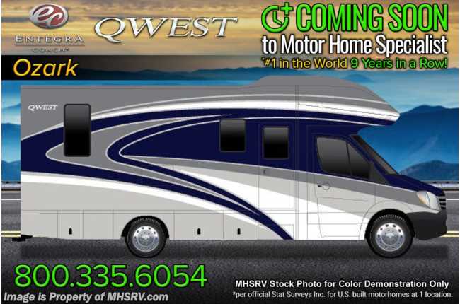 2023 Entegra Coach Qwest 24L W/ Diesel Gen, Customer Value Pkg., Hydraulic Auto Leveling and More!