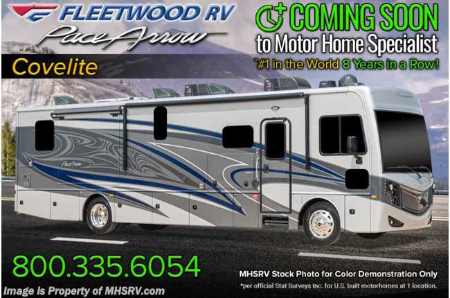 2023 Fleetwood Pace Arrow 33D W/ Oceanfront Collection, W/D Combo, Motion Power Lounge, Satellite &amp; More