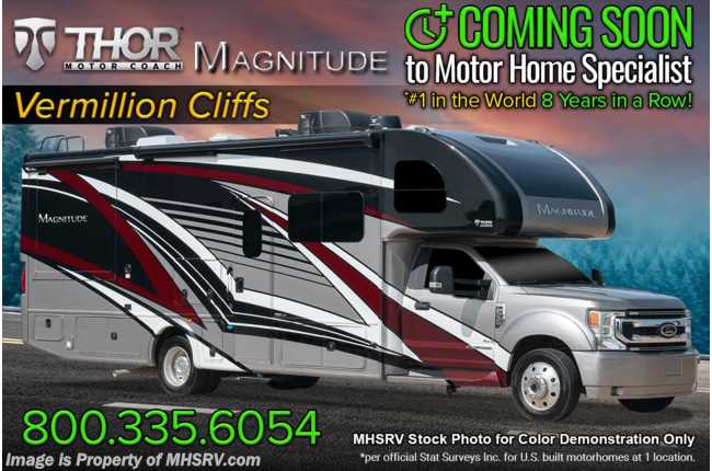 2023 Thor Motor Coach Magnitude SV34 Super C W/ Upgraded Cabinetry, Theater Seats, Solar &amp;  V8 Turbo Diesel Engine W/ 330HP