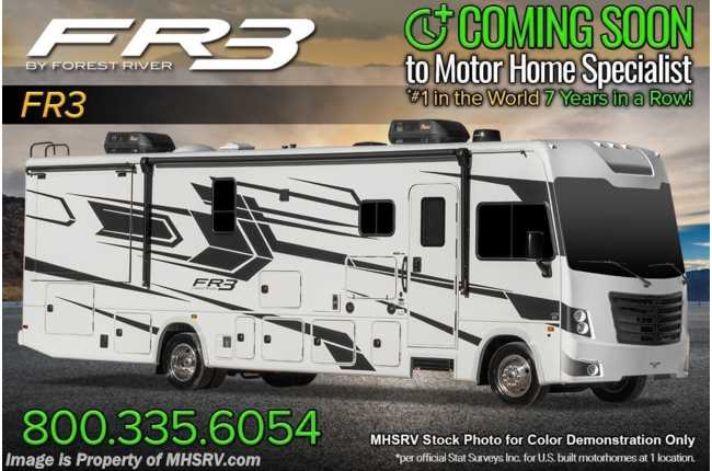2022 Forest River FR3 30DS W/ Theater Seating, Power Front Sun Shade and Combo W/D