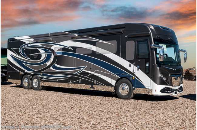 2022 American Coach American Eagle 45K Bath &amp; 1/2 W/ 360 Cam, Theater Seats, Elec Tray 2nd Bay, Ext. Freezer &amp; More