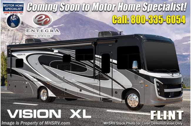 2022 Entegra Coach Vision XL 36C W/ Theater Seats, Stack W/D, King Bed &amp; Modern Farmhouse Interior