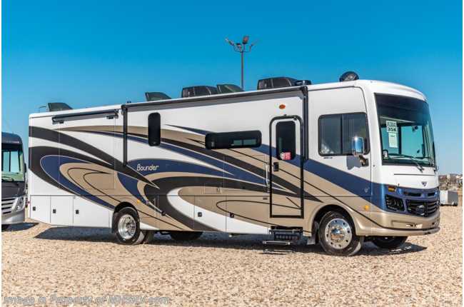 2022 Fleetwood Bounder 35K W/ Theater Seating Sofa, Upgraded WiFi, Solar, Collision Mitigation &amp; OFC