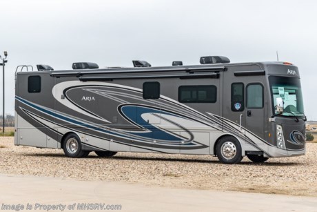 5-21-22 &lt;a href=&quot;http://www.mhsrv.com/thor-motor-coach/&quot;&gt;&lt;img src=&quot;http://www.mhsrv.com/images/sold-thor.jpg&quot; width=&quot;383&quot; height=&quot;141&quot; border=&quot;0&quot;&gt;&lt;/a&gt;  MSRP $394,575. The New 2022 Thor Motor Coach Aria Diesel Pusher Model 3901 is approximately 39 feet 11 inches in length and features (3) slide-out rooms, drop down overhead bunk, fireplace, king size Tilt-A-View inclining bed, stainless steel residential refrigerator, solid surface counter tops, stack washer/dryer, rear master bath w/ dual sinks and (2) ducted 15,000 BTU A/Cs with heat pumps. The Aria is powered by a Cummins 360HP diesel engine, Freightliner XC-R raised rail chassis, Allison automatic transmission Air-Ride suspension and features automatic leveling jacks with touch pad controls, touchscreen dash radio with GPS, polished tile floors and much more. For more complete details on this unit and our entire inventory including brochures, window sticker, videos, photos, reviews &amp; testimonials as well as additional information about Motor Home Specialist and our manufacturers please visit us at MHSRV.com or call 800-335-6054. At Motor Home Specialist, we DO NOT charge any prep or orientation fees like you will find at other dealerships. All sale prices include a 200-point inspection, interior &amp; exterior wash, detail service and a fully automated high-pressure rain booth test and coach wash that is a standout service unlike that of any other in the industry. You will also receive a thorough coach orientation with an MHSRV technician, an RV Starter&#39;s kit, a night stay in our delivery park featuring landscaped and covered pads with full hook-ups and much more! Read Thousands upon Thousands of 5-Star Reviews at MHSRV.com and See What They Had to Say About Their Experience at Motor Home Specialist. WHY PAY MORE?... WHY SETTLE FOR LESS?