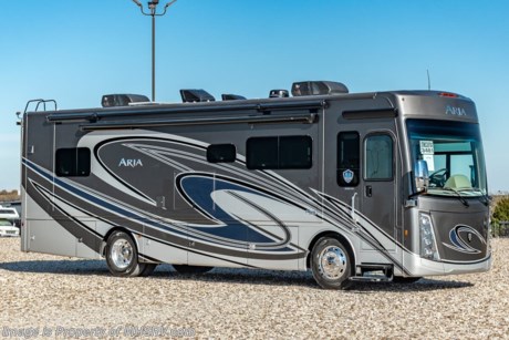 5-21-22 &lt;a href=&quot;http://www.mhsrv.com/thor-motor-coach/&quot;&gt;&lt;img src=&quot;http://www.mhsrv.com/images/sold-thor.jpg&quot; width=&quot;383&quot; height=&quot;141&quot; border=&quot;0&quot;&gt;&lt;/a&gt;  MSRP $371,175. The New 2022 Thor Motor Coach Aria Diesel Pusher Model 3901 is approximately 34 feet 9 inches in length and features (3) slide-out rooms, drop down overhead bunk, king size Tilt-A-View inclining bed, stainless steel residential refrigerator, solid surface counter tops, stack washer/dryer, rear master bath w/ dual sinks and (2) ducted 15,000 BTU A/Cs with heat pumps. The Aria is powered by a Cummins 360HP diesel engine, Freightliner XC-R raised rail chassis, Allison automatic transmission Air-Ride suspension and features automatic leveling jacks with touch pad controls, touchscreen dash radio with GPS, polished tile floors and much more. For more complete details on this unit and our entire inventory including brochures, window sticker, videos, photos, reviews &amp; testimonials as well as additional information about Motor Home Specialist and our manufacturers please visit us at MHSRV.com or call 800-335-6054. At Motor Home Specialist, we DO NOT charge any prep or orientation fees like you will find at other dealerships. All sale prices include a 200-point inspection, interior &amp; exterior wash, detail service and a fully automated high-pressure rain booth test and coach wash that is a standout service unlike that of any other in the industry. You will also receive a thorough coach orientation with an MHSRV technician, an RV Starter&#39;s kit, a night stay in our delivery park featuring landscaped and covered pads with full hook-ups and much more! Read Thousands upon Thousands of 5-Star Reviews at MHSRV.com and See What They Had to Say About Their Experience at Motor Home Specialist. WHY PAY MORE?... WHY SETTLE FOR LESS?