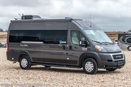 9-9 &lt;a href=&quot;http://www.mhsrv.com/thor-motor-coach/&quot;&gt;&lt;img src=&quot;http://www.mhsrv.com/images/sold-thor.jpg&quot; width=&quot;383&quot; height=&quot;141&quot; border=&quot;0&quot;&gt;&lt;/a&gt;  New 2022 Thor Motor Coach Tellaro is powered by the RAM&#174; Promaster 3500 XT window van chassis, brought to life by a 3.6 liter V-6 with 280 horsepower and 260 lb-ft. of torque and is approximately 20 feet 11 inches in length. The Tellaro was made for the outdoor adventure with the bike racks able to fit two adult bikes &amp; easily fold up out of the way, and patio awning with reinforced leg supports. This amazing new motor home also includes sliding screen door at entry way, multi-media touchscreen dash radio, back-up monitor, leatherette swivel captain’s chairs, keyless entry system, aluminum wheels, euro-style cabinet doors, premium window shades, large skylight, fold-able king bed, magnetic rear screen door, living area TV with outdoor viewing capability, WiFi 4G Winegard Connect, Rapid Camp multiplex control system, solar panel with solar charge controller, holding tanks with heat pads and so much more.  MSRP $126,910. For additional details on this unit and our entire inventory including brochures, window sticker, videos, photos, reviews &amp; testimonials as well as additional information about Motor Home Specialist and our manufacturers please visit us at MHSRV.com or call 800-335-6054. At Motor Home Specialist, we DO NOT charge any prep or orientation fees like you will find at other dealerships. All sale prices include a 200-point inspection, interior &amp; exterior wash, detail service and a fully automated high-pressure rain booth test and coach wash that is a standout service unlike that of any other in the industry. You will also receive a thorough coach orientation with an MHSRV technician, a night stay in our delivery park featuring landscaped and covered pads with full hook-ups and much more! Read Thousands upon Thousands of 5-Star Reviews at MHSRV.com and See What They Had to Say About Their Experience at Motor Home Specialist. WHY PAY MORE? WHY SETTLE FOR LESS?