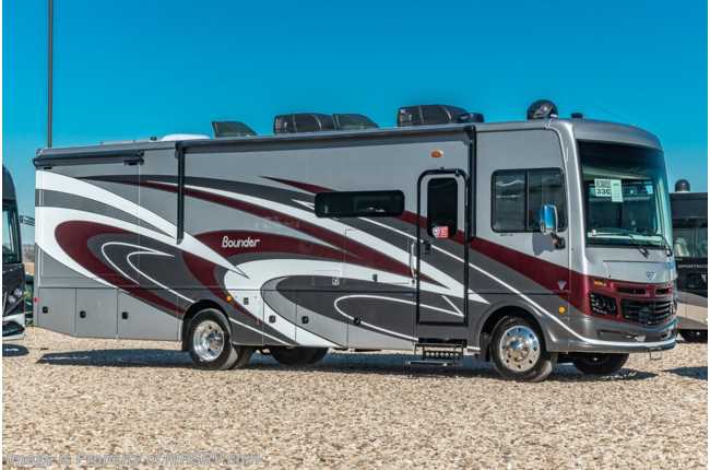 2022 Fleetwood Bounder 33C W/ Theater Seating Sofa,  Satellite, Solar, Steering Stabilizing System, Collision Mitigation &amp; More