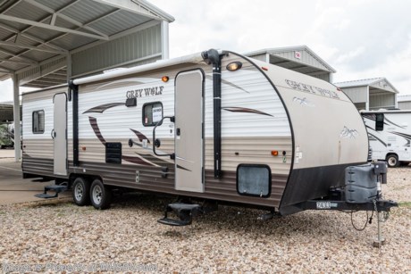 8/16/21  &lt;a href=&quot;http://www.mhsrv.com/travel-trailers/&quot;&gt;&lt;img src=&quot;http://www.mhsrv.com/images/sold-traveltrailer.jpg&quot; width=&quot;383&quot; height=&quot;141&quot; border=&quot;0&quot;&gt;&lt;/a&gt;  Used Forest River travel trailer for sale – 2016 Forest River Grey Wolf 27RR is approximately 27 feet in length with 1 slide and features ducted A/C, electric/gas water heater, power patio awning, exterior shower, clear paint mask, 7-foot ceilings, dual pane windows, night shades, 3 burner range with oven and much more. For additional information and photos, please visit Motor Home Specialist at www.MHSRV.com or call 800-335-6054.