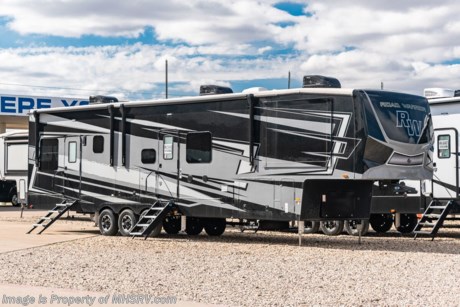 MSRP $160,145. The Road Warrior Multi-Lifestyle Vehicles combine all the best that fifth wheel RVing has to offer with the versatility of a toy hauler. New 2022 Heartland Road Warrior 414RW fifth wheel RV is approximately 42 feet 11 inches in length featuring a bath &amp; 1/2, spacious living area, large toy hauler area &amp; more! This amazing toy hauler also includes the Road Warrior Fighter Package which includes hardwood cabinet doors, solid surface counter tops, generator, Over-the-range microwave, 10 gallon water heater, washer/dryer prep, cold crack resistant flooring, residential style furniture with USB station, LED lighting, 3-zone stereo with bluetooth as well as HDMI and 6 speakers, 1 piece fiberglass shower with glass door, Mor-Ryde Step Above entry step, Hydraulic 6-point Level Up, G-Range tires, EX Lube Dexter 7000# Axles, Nev-R-Adjust brake pkg, Mor-Ryde 3000 Suspension, 50 amp service, battery disconnect, U.D.C. with black tank flush and exterior shower, heated enclosed underbelly, spare tire, back-up camera prep, dual power side awning with LED light, 30 gallon fuel station with 2nd gallon auxiliary tank, 30,000 BTU A/C system, folding table, back-lit main slide valance, back-lit kitchen back-splash, rear garage screen, and an exterior ladder. Additional options include the beautiful full body paint, bedroom TV, &amp; 3 season removable garage wall! This fully-loaded RV also features both the Road Warrior Gladiator and Champion packages which include a 50&quot; LED TV in the living room, ramp door patio kit, rear electric patio awning, 32&quot; bedroom TV, 40&quot; garage TV, as well as a central vacuum system. For additional details on this unit and our entire inventory including brochures, window sticker, videos, photos, reviews &amp; testimonials as well as additional information about Motor Home Specialist and our manufacturers please visit us at MHSRV.com or call 800-335-6054. At Motor Home Specialist, we DO NOT charge any prep or orientation fees like you will find at other dealerships. All sale prices include a 200-point inspection, interior &amp; exterior wash, detail service and a fully automated high-pressure rain booth test and coach wash that is a standout service unlike that of any other in the industry. You will also receive a thorough coach orientation with an MHSRV technician, a night stay in our delivery park featuring landscaped and covered pads with full hook-ups and much more! Read Thousands upon Thousands of 5-Star Reviews at MHSRV.com and See What They Had to Say About Their Experience at Motor Home Specialist. WHY PAY MORE? WHY SETTLE FOR LESS?
