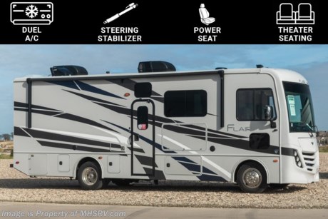 2/20/2024  &lt;a href=&quot;http://www.mhsrv.com/fleetwood-rvs/&quot;&gt;&lt;img src=&quot;http://www.mhsrv.com/images/sold-fleetwood.jpg&quot; width=&quot;383&quot; height=&quot;141&quot; border=&quot;0&quot;&gt;&lt;/a&gt;  New 2023 Fleetwood Flair 28A Class A Gas Crossover RV now available at Motor Home Specialist, the #1 Volume Selling Motor Home Dealership in the World. Options includes the beautiful Oceanfront Collection interior d&#233;cor, upgraded dual A/C upgrade, residential refrigerator, steering stabilizer system and theater seating sofa. For additional details on this unit and our entire inventory including brochures, window sticker, videos, photos, reviews &amp; testimonials as well as additional information about Motor Home Specialist and our manufacturers please visit us at MHSRV.com or call 800-335-6054. At Motor Home Specialist, we DO NOT charge any prep or orientation fees like you will find at other dealerships. All sale prices include a 200-point inspection, interior &amp; exterior wash, detail service and a fully automated high-pressure rain booth test and coach wash that is a standout service unlike that of any other in the industry. You will also receive a thorough coach orientation with an MHSRV technician, a night stay in our delivery park featuring landscaped and covered pads with full hook-ups and much more! Read Thousands upon Thousands of 5-Star Reviews at MHSRV.com and See What They Had to Say About Their Experience at Motor Home Specialist. WHY PAY MORE? WHY SETTLE FOR LESS?