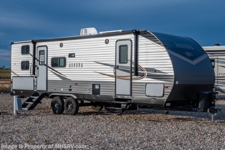 11/8/12 &lt;a href=&quot;http://www.mhsrv.com/travel-trailers/&quot;&gt;&lt;img src=&quot;http://www.mhsrv.com/images/sold-traveltrailer.jpg&quot; width=&quot;383&quot; height=&quot;141&quot; border=&quot;0&quot;&gt;&lt;/a&gt; M.S.R.P. $44,946. The All-New 2022 Forest River Aurora 28BHS Bunk Model is approximately 31 feet 11 inches in length and features (1) slide-out, a large patio awning, pull-out exterior camp kitchen, dual entry doors, and a spacious living area. Comfortability, usability, and quality were the core values when the Aurora was designed. This beautiful RV features the optional Hide-A-Bed and Designer Kitchen Package which includes a residential pull-down faucet, waterfall edge thermofoil countertops, deep basin farm style sink, sink covers, and a Furrion range oven with blue LED accent lighting and flush mounted glass top. The Aurora also features an incredible list of standards that truly set it apart such as a 2-way Fantastic Fan, LED interior lighting, skylight above tub/shower, bedroom USB outlets, front diamond plate, 6 gallon electric &amp; gas water heater, Jiffy Sofa with flip-down arm rest, tongue and groove flooring, stereo with bluetooth and USB charging port, swing-arm TV bracket, upgraded in-wall speaker system, enclosed underbelly (N/A on non-slides), power awning with LED light strip, solid step at main entrance, stabilizer jacks, black tank flush, hot/cold outside shower, black aluminum fender skirts, radial tires with aluminum rims, premium outside speakers, XL grab handle at main entrance, spare tire and cover, and even back-up camera prep! For additional details on this unit and our entire inventory including brochures, window sticker, videos, photos, reviews &amp; testimonials as well as additional information about Motor Home Specialist and our manufacturers please visit us at MHSRV.com or call 800-335-6054. At Motor Home Specialist, we DO NOT charge any prep or orientation fees like you will find at other dealerships. All sale prices include a 200-point inspection, interior &amp; exterior wash, detail service and a fully automated high-pressure rain booth test and coach wash that is a standout service unlike that of any other in the industry. You will also receive a thorough coach orientation with an MHSRV technician, a night stay in our delivery park featuring landscaped and covered pads with full hook-ups and much more! Read Thousands upon Thousands of 5-Star Reviews at MHSRV.com and See What They Had to Say About Their Experience at Motor Home Specialist. WHY PAY MORE? WHY SETTLE FOR LESS?