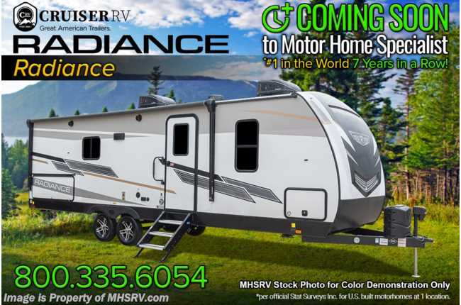 2022 Cruiser RV Radiance 30DS W/ Theater Seating, 50AMP, 2nd A/C, LED TV, Power Stabilizers &amp; Much More