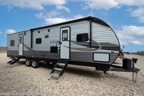 9/15/22  &lt;a href=&quot;http://www.mhsrv.com/travel-trailers/&quot;&gt;&lt;img src=&quot;http://www.mhsrv.com/images/sold-traveltrailer.jpg&quot; width=&quot;383&quot; height=&quot;141&quot; border=&quot;0&quot;&gt;&lt;/a&gt;  M.S.R.P. $52,005. The All-New 2022 Forest River Aurora 29ATH Toy Hauler features a slide-out, dual garage sofas, a large patio awning, and a spacious living area. Comfortability, usability, and quality were the core values when the Aurora was designed. Options include 50AMP with 2 A/Cs, upgraded refrigerator, and ramp/patio party deck. This beautiful RV features the Designer Kitchen Package which includes waterfall edge thermofoil countertops, deep basin farm style sink, sink covers, and a Furrion range oven with blue LED accent lighting and flush mounted glass top. The Aurora also features an incredible list of standards that truly set it apart such as a 2-way Fantastic Fan, LED interior lighting, skylight above tub/shower, bedroom USB outlets, front diamond plate, 6 gallon electric &amp; gas water heater, Jiffy Sofa with flip-down arm rest, tongue and groove flooring, stereo with bluetooth and USB charging port, swing-arm TV bracket, upgraded in-wall speaker system, enclosed underbelly (N/A on non-slides), power awning with LED light strip, solid step at main entrance, stabilizer jacks, black tank flush, hot/cold outside shower, black aluminum fender skirts, radial tires with aluminum rims, premium outside speakers, XL grab handle at main entrance, spare tire and cover, and even back-up camera prep! For additional details on this unit and our entire inventory including brochures, window sticker, videos, photos, reviews &amp; testimonials as well as additional information about Motor Home Specialist and our manufacturers please visit us at MHSRV.com or call 800-335-6054. At Motor Home Specialist, we DO NOT charge any prep or orientation fees like you will find at other dealerships. All sale prices include a 200-point inspection, interior &amp; exterior wash, detail service and a fully automated high-pressure rain booth test and coach wash that is a standout service unlike that of any other in the industry. You will also receive a thorough coach orientation with an MHSRV technician, a night stay in our delivery park featuring landscaped and covered pads with full hook-ups and much more! Read Thousands upon Thousands of 5-Star Reviews at MHSRV.com and See What They Had to Say About Their Experience at Motor Home Specialist. WHY PAY MORE? WHY SETTLE FOR LESS?