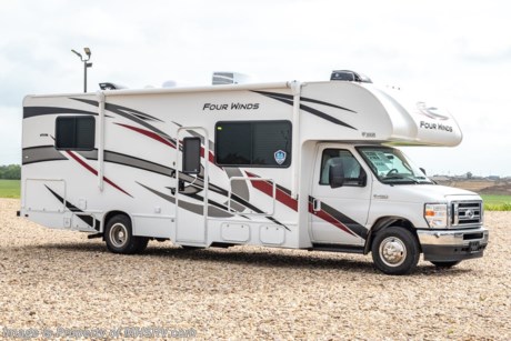 5-20-22 &lt;a href=&quot;http://www.mhsrv.com/thor-motor-coach/&quot;&gt;&lt;img src=&quot;http://www.mhsrv.com/images/sold-thor.jpg&quot; width=&quot;383&quot; height=&quot;141&quot; border=&quot;0&quot;&gt;&lt;/a&gt;  MSRP $145,613. The new 2022 Thor Motor Coach Four Winds Class C RV 28Z is approximately 29 feet 11 inches in length featuring the new Ford chassis. Additional options include Home Collection interior decor, heated remote exterior mirrors with side cameras, leatherette driver/passenger chairs, power drivers seat, keyless cab entry, valve stem extenders, dash applique, cab-over safety net, single child safety tether, 3 burner range with oven and glass cover, heated tanks, bedroom TV, convection microwave, second aux battery, exterior entertainment center, upgraded A/C, an exterior pull-out kitchen with griddle, 12V cooler and water spray port, and outside shower. The Four Winds RV has an incredible list of standard features including power windows and locks, power patio awning with integrated LED lighting, in-dash media center AM/FM &amp; Bluetooth, power vent in bath, skylight above shower, Onan generator, cab A/C and so much more. For additional details on this unit and our entire inventory including brochures, window sticker, videos, photos, reviews &amp; testimonials as well as additional information about Motor Home Specialist and our manufacturers please visit us at MHSRV.com or call 800-335-6054. At Motor Home Specialist, we DO NOT charge any prep or orientation fees like you will find at other dealerships. All sale prices include a 200-point inspection, interior &amp; exterior wash, detail service and a fully automated high-pressure rain booth test and coach wash that is a standout service unlike that of any other in the industry. You will also receive a thorough coach orientation with an MHSRV technician, a night stay in our delivery park featuring landscaped and covered pads with full hook-ups and much more! Read Thousands upon Thousands of 5-Star Reviews at MHSRV.com and See What They Had to Say About Their Experience at Motor Home Specialist. WHY PAY MORE? WHY SETTLE FOR LESS?