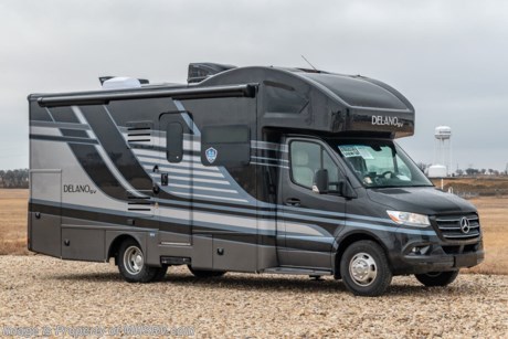 4-8 &lt;a href=&quot;http://www.mhsrv.com/thor-motor-coach/&quot;&gt;&lt;img src=&quot;http://www.mhsrv.com/images/sold-thor.jpg&quot; width=&quot;383&quot; height=&quot;141&quot; border=&quot;0&quot;&gt;&lt;/a&gt;  MSRP $194,700. New 2022 Thor Motor Coach Delano SV 24RW Mercedes Diesel Sprinter. This Luxury RV measures approximately 25 feet 8 inches in length with a tank-less water heater, a generator and the ultra-high-line cabinetry from TMC that set this coach apart from the competition! Optional equipment includes the beautiful full-body paint exterior and auto leveling jacks w/ touch pad controls. The Delano Sprinter also features a fiberglass front cap with skylight, an armless power patio awning with integrated LED lighting, frameless windows, remote exterior mirrors, backup system, swivel captain’s chairs, full extension metal ball-bearing drawer guides, Rapid Camp+, holding tanks with heat pads and much more. For more complete details on this unit and our entire inventory including brochures, window sticker, videos, photos, reviews &amp; testimonials as well as additional information about Motor Home Specialist and our manufacturers please visit us at MHSRV.com or call 800-335-6054. At Motor Home Specialist, we DO NOT charge any prep or orientation fees like you will find at other dealerships. All sale prices include a 200-point inspection, interior &amp; exterior wash, detail service and a fully automated high-pressure rain booth test and coach wash that is a standout service unlike that of any other in the industry. You will also receive a thorough coach orientation with an MHSRV technician, an RV Starter&#39;s kit, a night stay in our delivery park featuring landscaped and covered pads with full hook-ups and much more! Read Thousands upon Thousands of 5-Star Reviews at MHSRV.com and See What They Had to Say About Their Experience at Motor Home Specialist. WHY PAY MORE? WHY SETTLE FOR LESS?