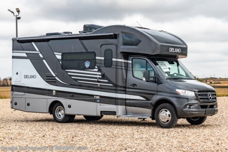 4-8 &lt;a href=&quot;http://www.mhsrv.com/thor-motor-coach/&quot;&gt;&lt;img src=&quot;http://www.mhsrv.com/images/sold-thor.jpg&quot; width=&quot;383&quot; height=&quot;141&quot; border=&quot;0&quot;&gt;&lt;/a&gt;  MSRP $189,601. New 2022 Thor Motor Coach Delano SV 24FB Mercedes Diesel Sprinter. This Luxury RV measures approximately 25 feet 8 inches in length with a tank-less water heater, a generator and the ultra-high-line cabinetry from TMC that set this coach apart from the competition! Optional equipment includes the beautiful full-body paint exterior, auto leveling jacks w/ touch pad controls and single child safety tether. The Delano Sprinter also features a fiberglass front cap with skylight, an armless power patio awning with integrated LED lighting, frameless windows, remote exterior mirrors, backup system, swivel captain’s chairs, full extension metal ball-bearing drawer guides, Rapid Camp+, holding tanks with heat pads and much more. For more complete details on this unit and our entire inventory including brochures, window sticker, videos, photos, reviews &amp; testimonials as well as additional information about Motor Home Specialist and our manufacturers please visit us at MHSRV.com or call 800-335-6054. At Motor Home Specialist, we DO NOT charge any prep or orientation fees like you will find at other dealerships. All sale prices include a 200-point inspection, interior &amp; exterior wash, detail service and a fully automated high-pressure rain booth test and coach wash that is a standout service unlike that of any other in the industry. You will also receive a thorough coach orientation with an MHSRV technician, an RV Starter&#39;s kit, a night stay in our delivery park featuring landscaped and covered pads with full hook-ups and much more! Read Thousands upon Thousands of 5-Star Reviews at MHSRV.com and See What They Had to Say About Their Experience at Motor Home Specialist. WHY PAY MORE? WHY SETTLE FOR LESS?