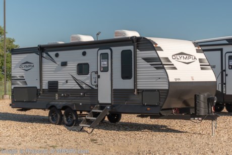 &lt;a href=&quot;http://www.mhsrv.com/travel-trailers/&quot;&gt;&lt;img src=&quot;http://www.mhsrv.com/images/sold-traveltrailer.jpg&quot; width=&quot;383&quot; height=&quot;141&quot; border=&quot;0&quot;&gt;&lt;/a&gt; M.S.R.P. $38,386. The All-New 2022 Highland Ridge Olympia 26BHS Bunk Model is approximately 30 feet 9 inches featuring a double bunk, fireplace and exterior refrigerator. This RV features the optional upgraded main A/C, second ducted A/C and an LED TV. Additional options include the Customer Convenience &amp; RVR packages which feature a 3 burner range with glass cover, residential flooring throughout, water heater, microwave, nitrogen filled tires, power awning with LED lighting, integrated speakers, solar prep, stabilizer jacks, dinette storage doors, upgraded kitchen faucet, 7 way plug, solid step main entrance step, blackout shades, gas struts on the main bed, kitchen backsplash and much more! M.S.R.P. of $38,386 includes freight and destination charges. For additional details on this unit and our entire inventory including brochures, window sticker, videos, photos, reviews &amp; testimonials as well as additional information about Motor Home Specialist and our manufacturers please visit us at MHSRV.com or call 800-335-6054. At Motor Home Specialist, we DO NOT charge any prep or orientation fees like you will find at other dealerships. All sale prices include a 200-point inspection, interior &amp; exterior wash, detail service and a fully automated high-pressure rain booth test and coach wash that is a standout service unlike that of any other in the industry. You will also receive a thorough coach orientation with an MHSRV technician, a night stay in our delivery park featuring landscaped and covered pads with full hook-ups and much more! Read Thousands upon Thousands of 5-Star Reviews at MHSRV.com and See What They Had to Say About Their Experience at Motor Home Specialist. WHY PAY MORE? WHY SETTLE FOR LESS?
