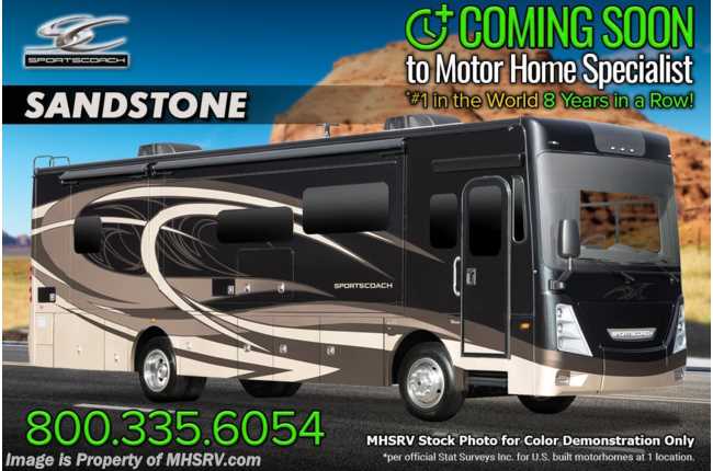 2022 Coachmen Sportscoach SRS 339DS W/ Theater Seats, King Bed, W/D, In-Motion Satellite, Ext Kitchen, Rims