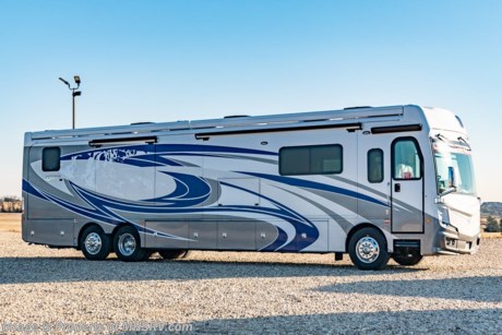 MSRP $563,148. New 2022 Fleetwood Discovery LXE 44S Bath &amp; 1/2 for sale at Motor Home Specialist; the #1 Volume Selling Motor Home Dealership in the World. This Beautiful RV is approximately 44 feet in length and features 4 slides, king bed, washer and dryer, and large living area. This well appointed RV also features the optional Oceanfront collection, blind spot detection, exterior freezer, drop down bed, roof mounted 2nd patio awning, window awning package, technology package U-Shaped dinette and heated tile floor in the rear. The Fleetwood Discovery LXE boasts an impressive list of standard features including a recessed induction cooktop, convection microwave, residential refrigerator w/ outside door ice maker, full-coach water filtration system, power entry step cover, Safe-T-View camera system, dishwasher, stainless steel farmhouse style galley sink, Firefly system color touch screen, dash with LED screens, digital dash, fully integrated smart wheel controls, push button start with key fob, Freedom Bridge platform, auto LED headlights, solar panel, full extension drawer guides, tile shower, Firefly multiplex wiring, Aqua Hot and much more. For more complete details on this unit and our entire inventory including brochures, window sticker, videos, photos, reviews &amp; testimonials as well as additional information about Motor Home Specialist and our manufacturers please visit us at MHSRV.com or call 800-335-6054. At Motor Home Specialist, we DO NOT charge any prep or orientation fees like you will find at other dealerships. All sale prices include a 200-point inspection, interior &amp; exterior wash, detail service and a fully automated high-pressure rain booth test and coach wash that is a standout service unlike that of any other in the industry. You will also receive a thorough coach orientation with an MHSRV technician, an RV Starter&#39;s kit, a night stay in our delivery park featuring landscaped and covered pads with full hook-ups and much more! Read Thousands upon Thousands of 5-Star Reviews at MHSRV.com and See What They Had to Say About Their Experience at Motor Home Specialist. WHY PAY MORE?... WHY SETTLE FOR LESS?