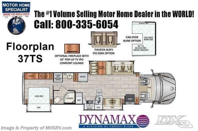 Floorplan of 2022 Dynamax Corp DX3 37TS