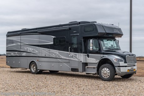 4-14-22 sold -- MSRP $369,589. 2022 DynaMax DX3 model 37TS with 3 slides. This RV also features the Chrome Appearance Package that includes chrome C9 grill, dual air horns, rear rock guard and baggage door handles. Additional options include the beautiful full body paint exterior, Chrome Appearance Package, cab over bed, washer/dryer, entertainment center, JBL premium cab sound system, and collision avoidance system. For more complete details on this unit and our entire inventory including brochures, window sticker, videos, photos, reviews &amp; testimonials as well as additional information about Motor Home Specialist and our manufacturers please visit us at MHSRV.com or call 800-335-6054. At Motor Home Specialist, we DO NOT charge any prep or orientation fees like you will find at other dealerships. All sale prices include a 200-point inspection, interior &amp; exterior wash, detail service and a fully automated high-pressure rain booth test and coach wash that is a standout service unlike that of any other in the industry. You will also receive a thorough coach orientation with an MHSRV technician, an RV Starter&#39;s kit, a night stay in our delivery park featuring landscaped and covered pads with full hook-ups and much more! Read Thousands upon Thousands of 5-Star Reviews at MHSRV.com and See What They Had to Say About Their Experience at Motor Home Specialist. WHY PAY MORE?... WHY SETTLE FOR LESS?