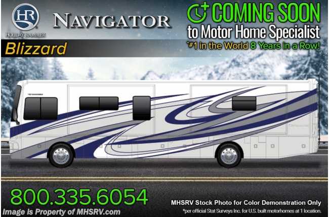 2022 Holiday Rambler Navigator 38N 2 Full Bath, Bunk Model W/ Motion Power Lounge, Oceanfront, 3 A/Cs, Tech Pkg &amp; More