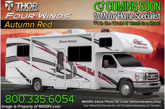 2023 Thor Motor Coach Four Winds 28A W/ Exterior Kitchen, Leatherette Chairs, Oven, Heated Remote Mirrors, Solar &amp; More